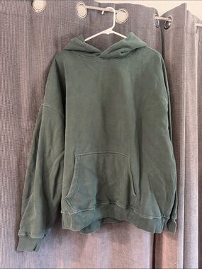 Abercrombie & Fitch Forest Green Pullover Hoodie